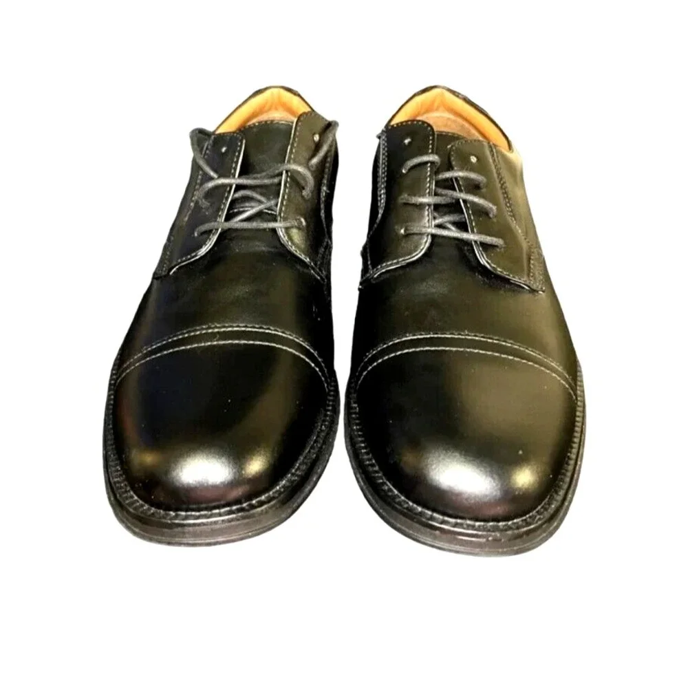 George Mens Branford Casual Dress‎ Oxfords Black Shoes Size 13